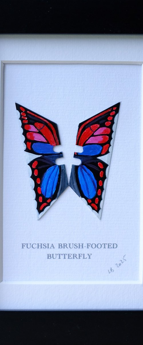 Fuchsia Brush-footed butterfly by Lene Bladbjerg