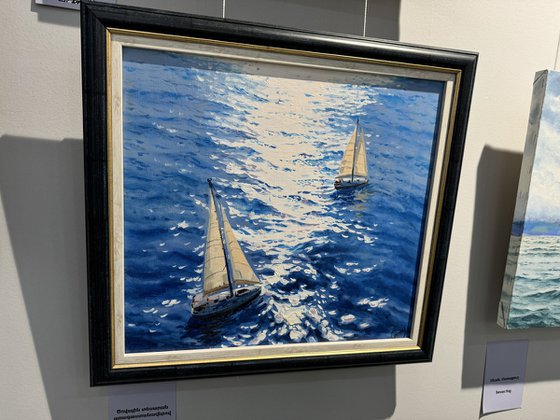 Seascape with Sailboats 34