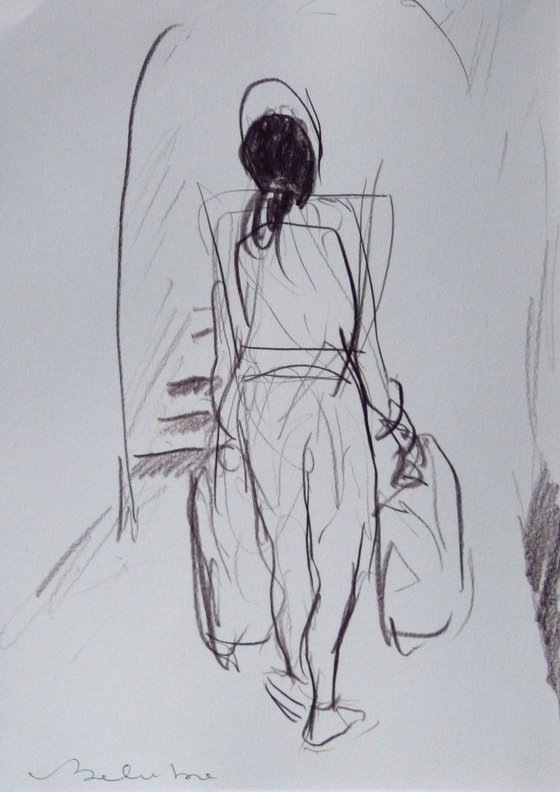 Montmartre 1, pencil sketch 29x21 cm