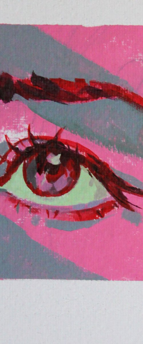 Eye 3 Girl's eye Pop art by Iryna Tymkul
