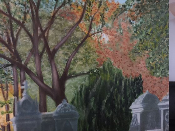 CENTRAL PARK FALL, PAINTED AROUND SIDES