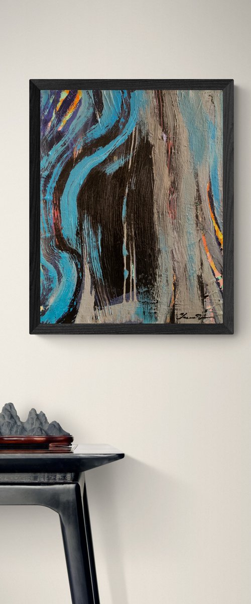 Abstraction - "Waves" - Abstract - Expressionist abstraction by Yaroslav Yasenev