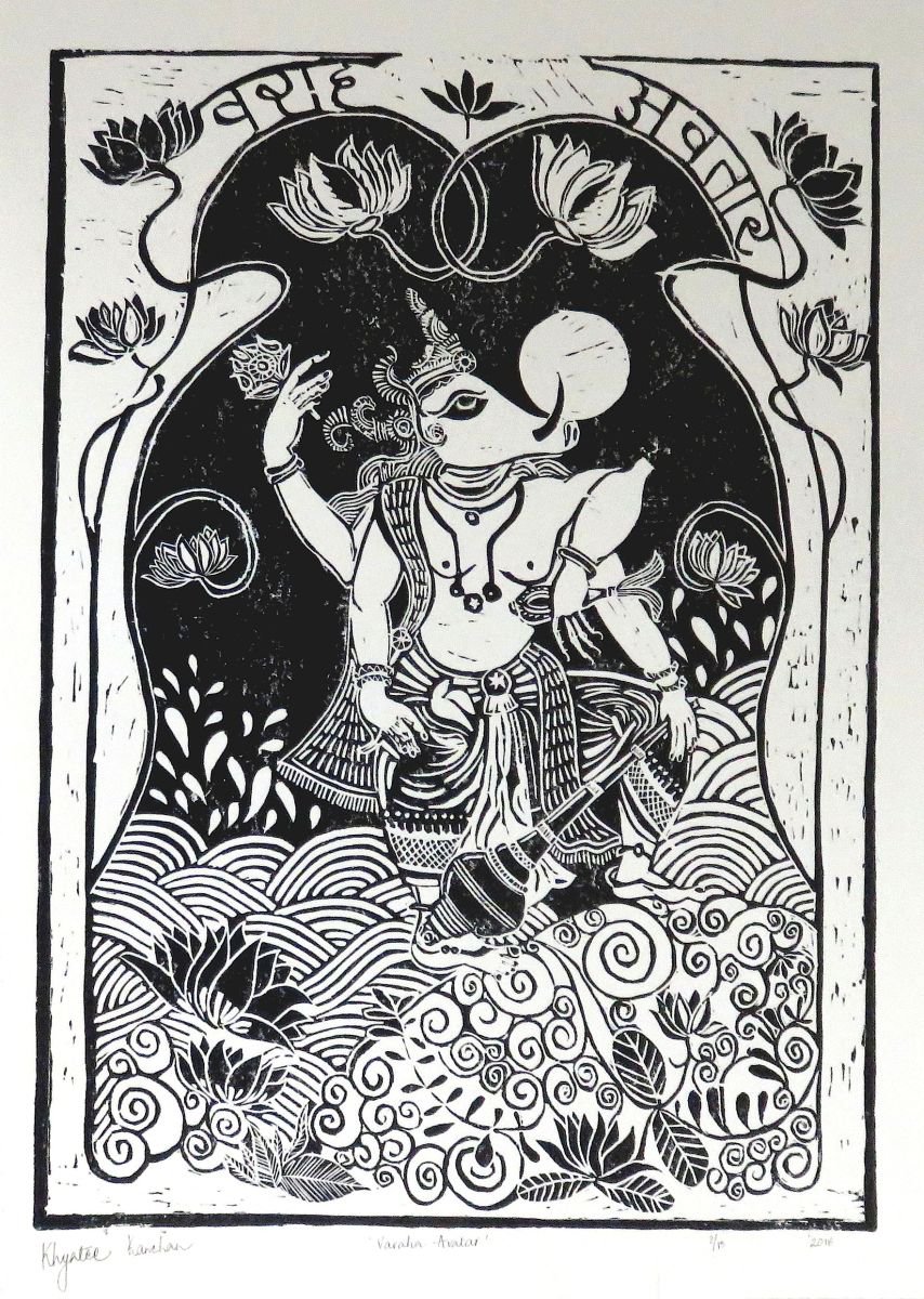 Varaha(Boar)Avatar- Indian mythology series by Khyatee Kanchan