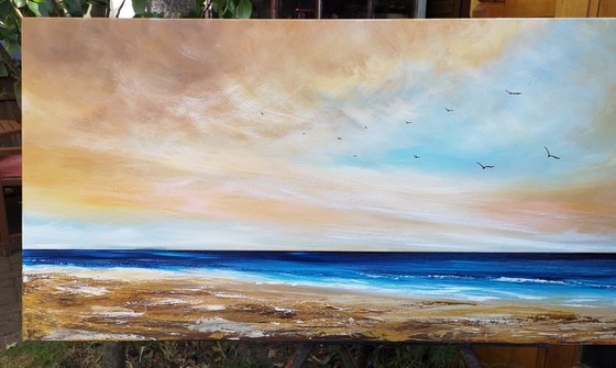"The Perfect View" - Cornish Seascape, Art, Skyscape