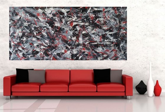 Abstract  Modern ACRYLIC PAINTING on CANVAS by M.Y.