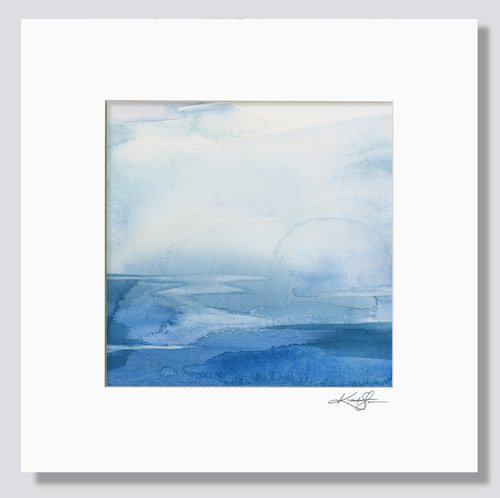 Finding Tranquility 1 - Abstract Zen Watercolor Painting by Kathy Morton Stanion by Kathy Morton Stanion