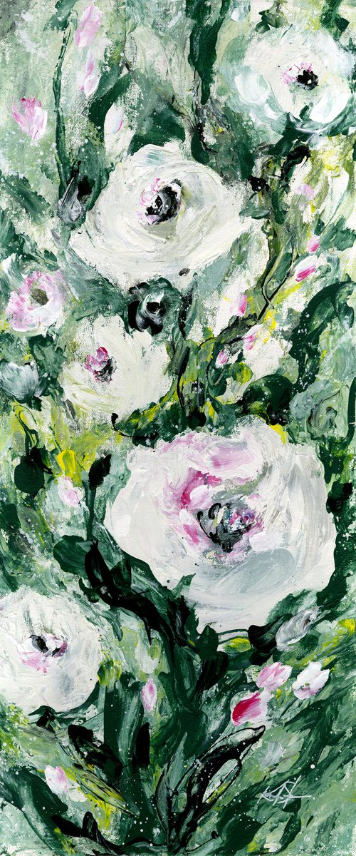 Love Remains - Floral painting by Kathy Morton Stanion by Kathy Morton Stanion