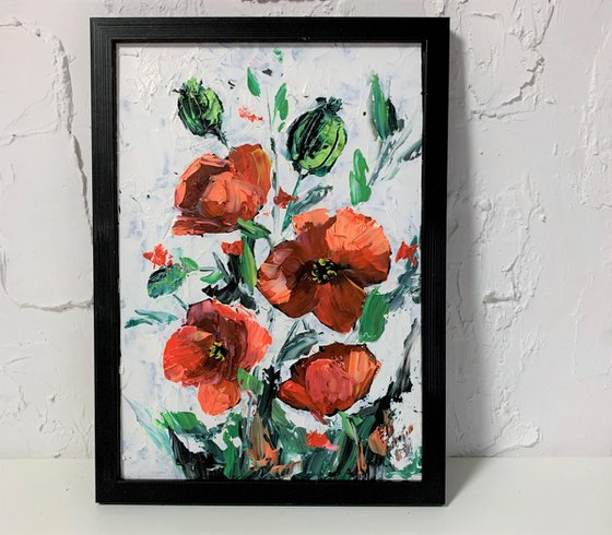 Red poppies.