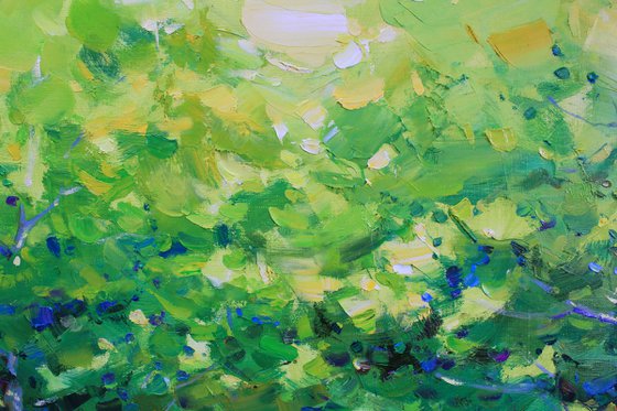 In the green of summer