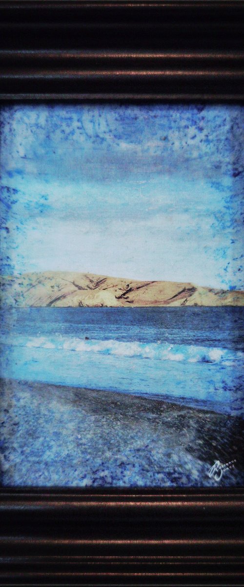 Framed Stoney Beach by Roseanne Jones