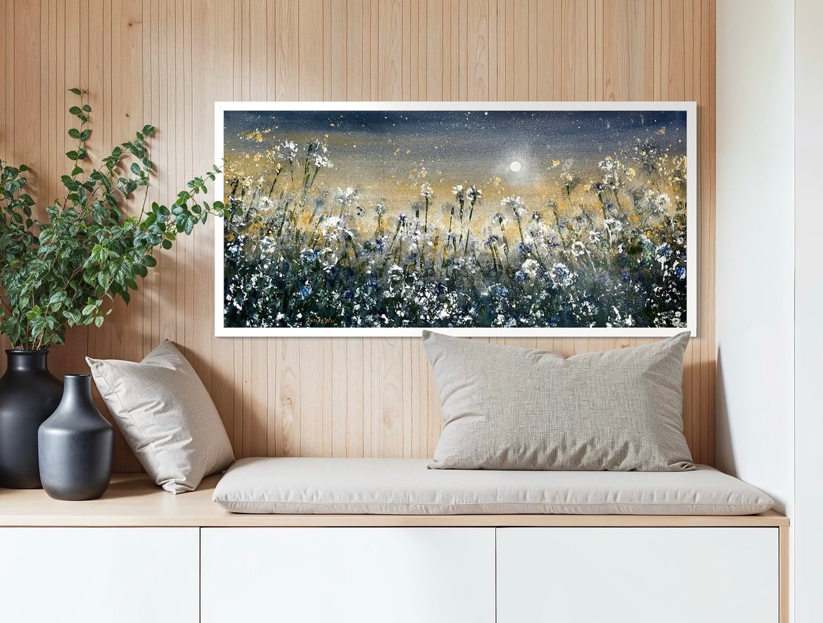 Dandelion Dream By Jennifer Taylor, 33 X 18, Artwork For Sale On Artfinder
