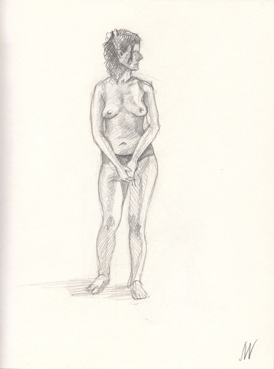Sketch of Human body. Woman.32