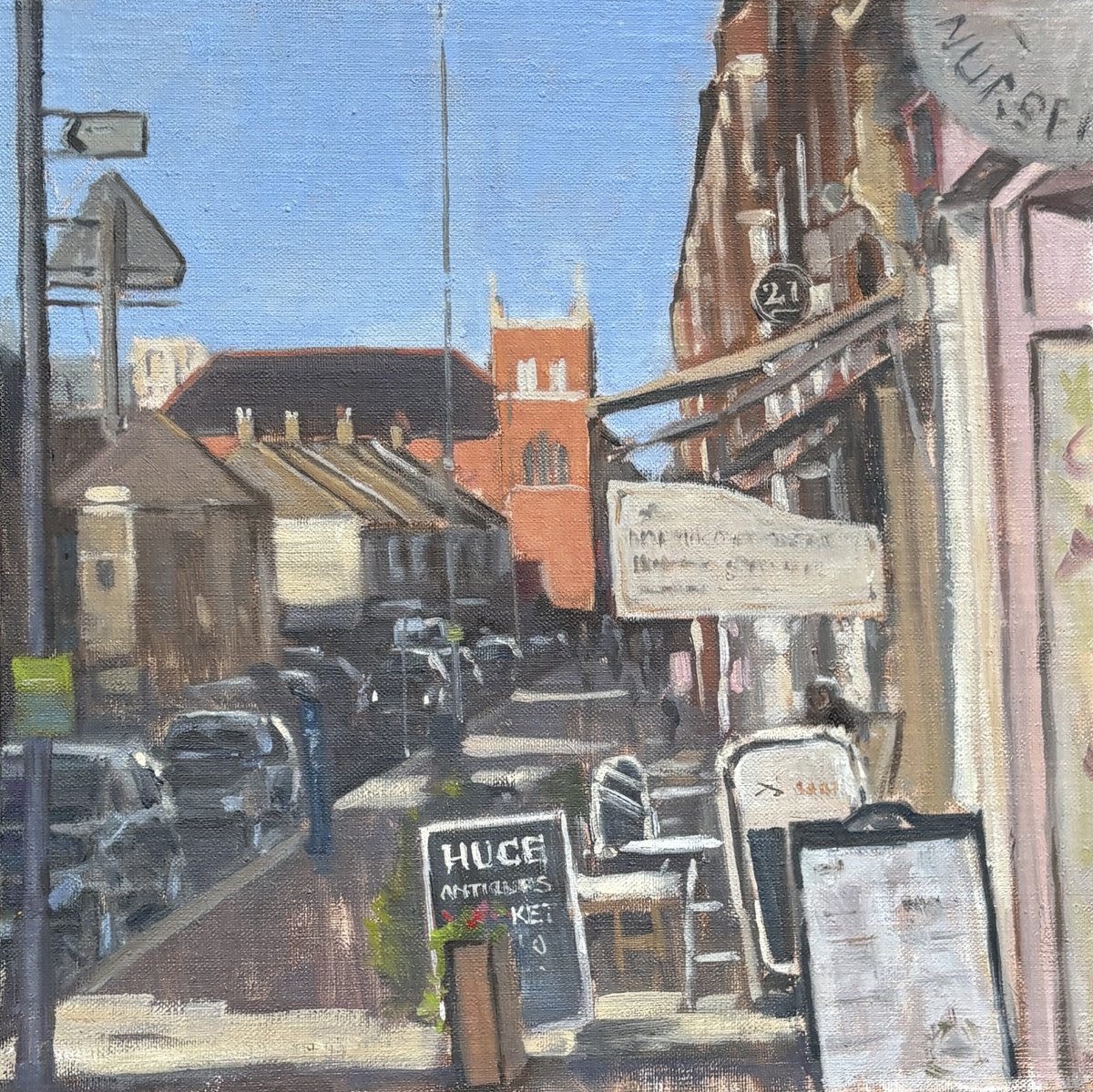 Northcote Road By Louise Gillard, 12 X 12, Artwork For Sale On Artfinder