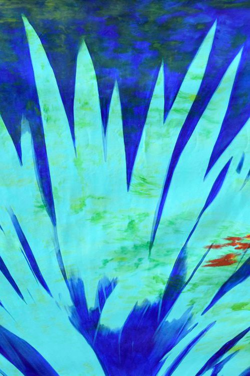 Ocean blossom 50x79 inches by Sumit Mehndiratta