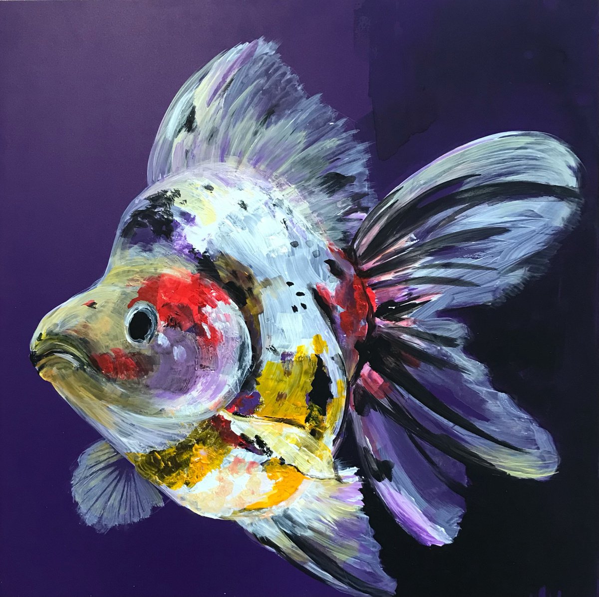 Ryukin goldfish, n. 1 by Laura Beatrice Gerlini
