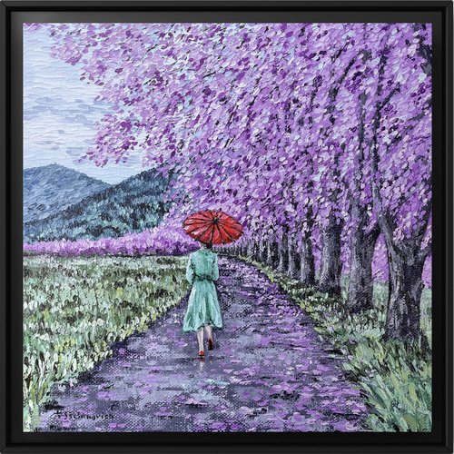 Sakura Stroll by Tanya Stefanovich