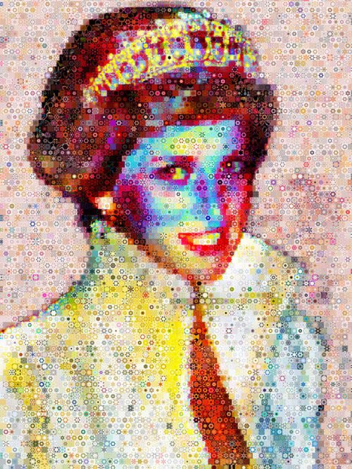 Princess Diana Collage by John Lijo Bluefish