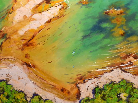 beach drone view