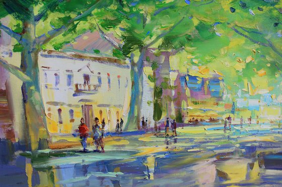 In the green of summer