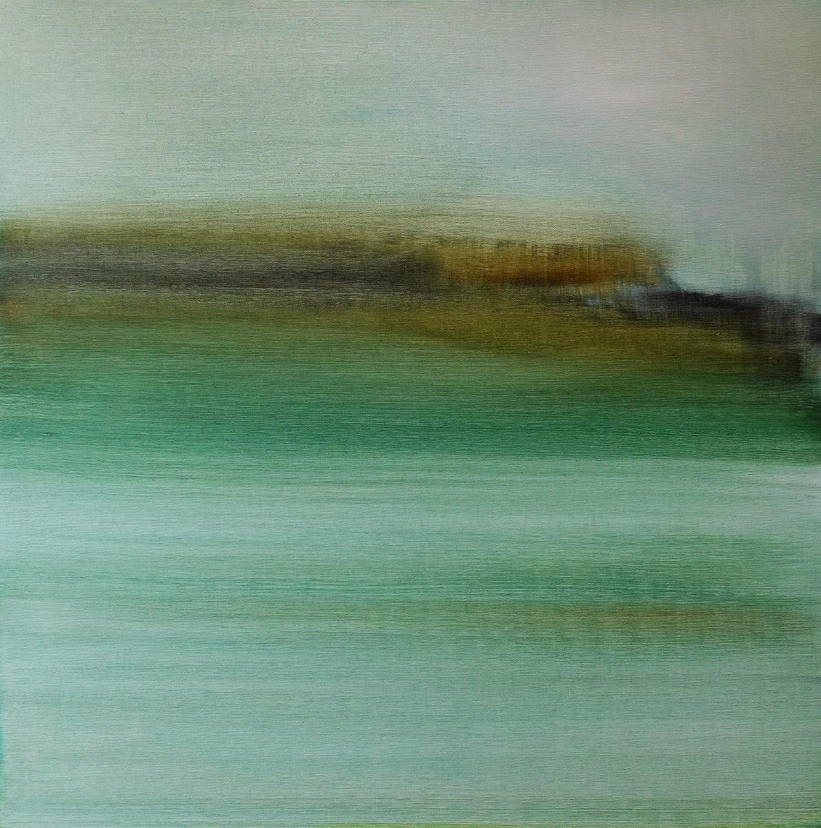 Abstract Acrylic Painting By Pier Maurizio Greco, 28 X 28", Senza Muoversi, Original Artwork