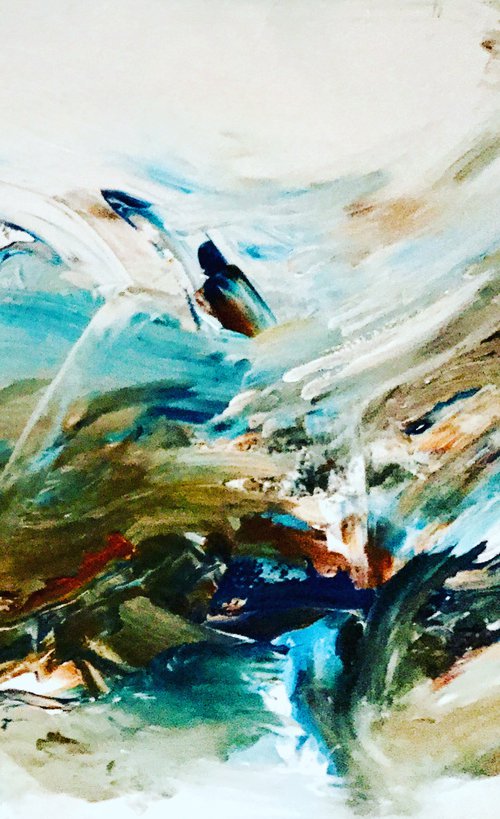 water flows 3 by Tiny de Bruin
