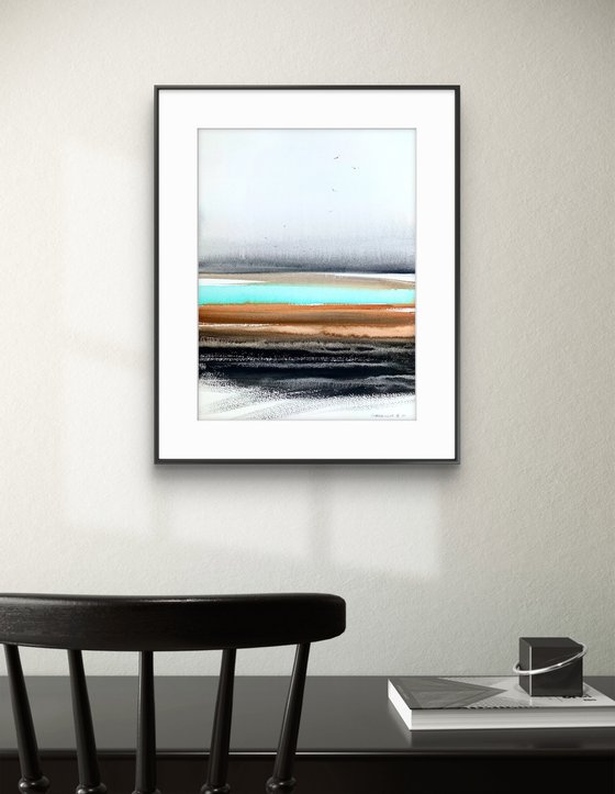 Abstraction River in valley