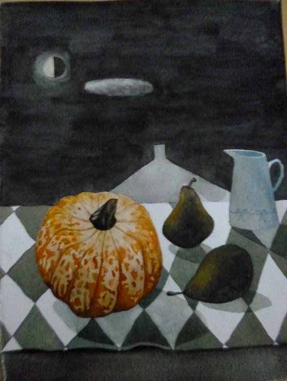 Still Life With Gourd