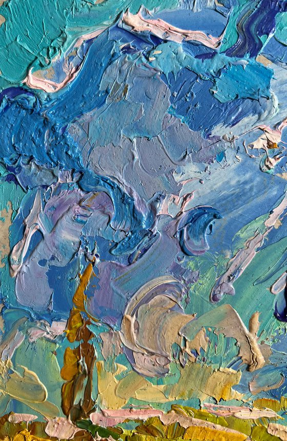 Geese in the autumn steppes