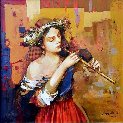 Girl with Melody by Antavazd Talayan