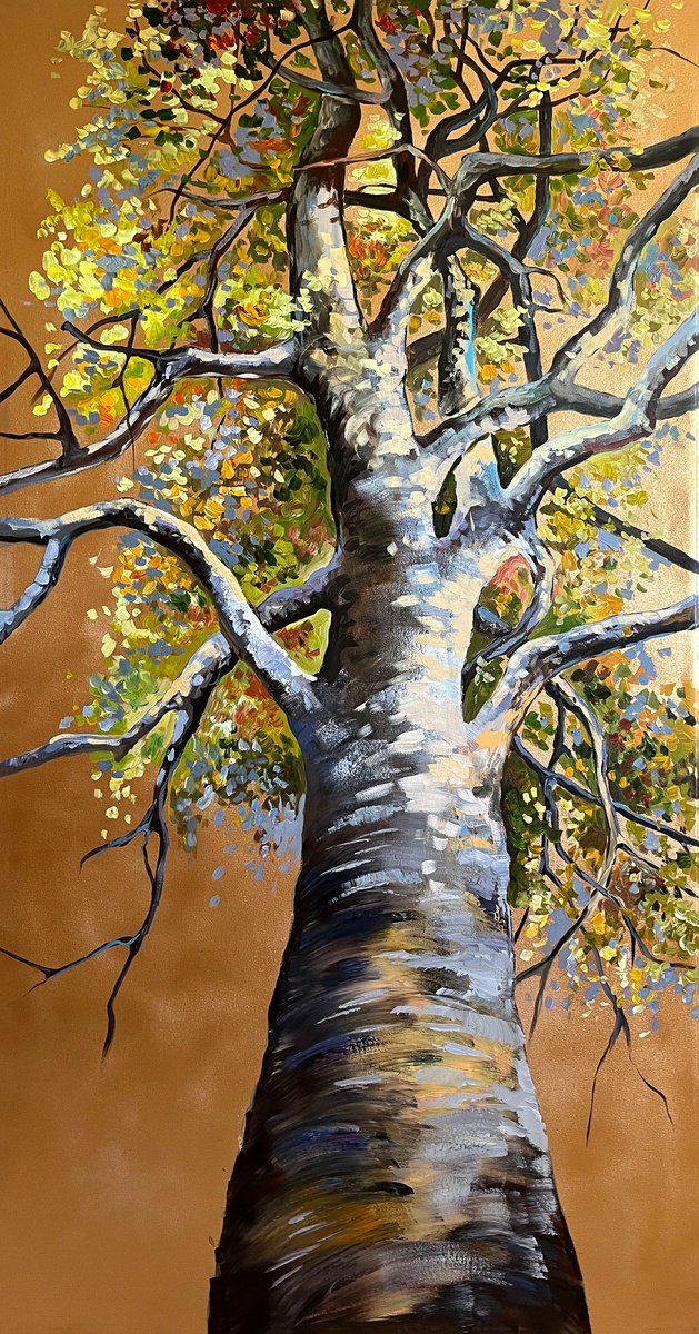 Gold Of September #2 By Maria Kireev, 31 X 59, Artwork For Sale On Artfinder