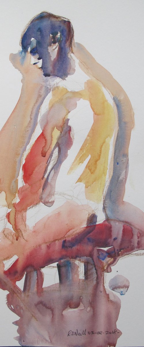 seated male nude by Rory O’Neill