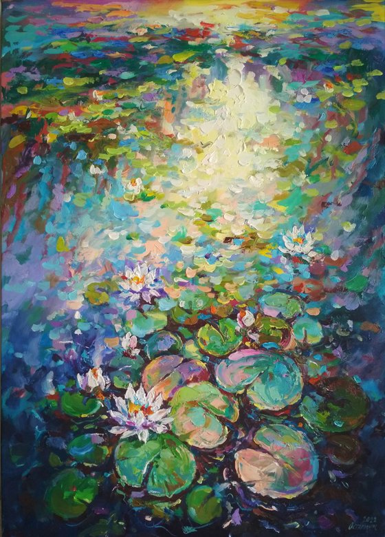 Abstract landscape  (Water lilies)