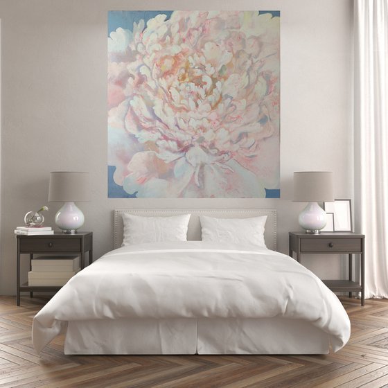 Large Peony Painting ‘’Heart’’