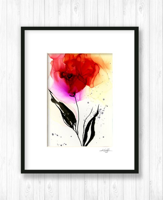 Flower Zen 18 - Floral Abstract Painting by Kathy Morton Stanion