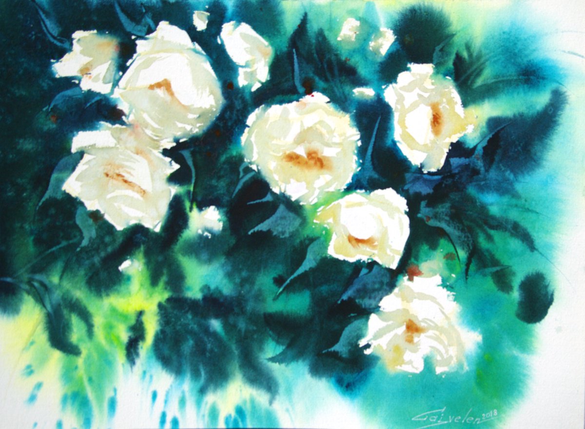 Bright bouquet by Elena Gaivoronskaia