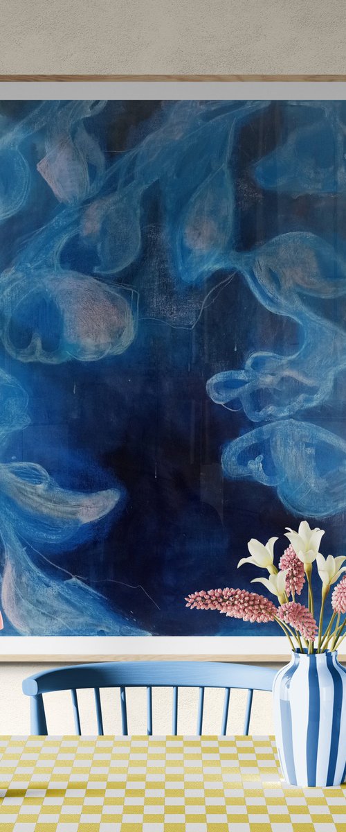 Blue flowers by Olena Karpenko