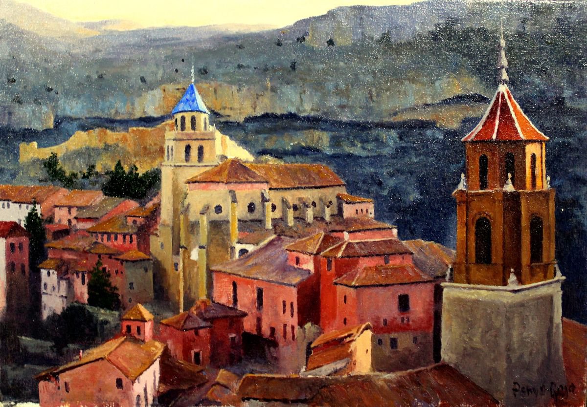 Un atardecer en Albarracin by Vicent Penya-Roja