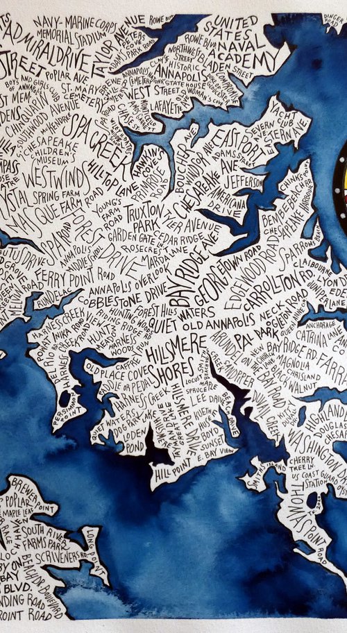Annapolis Area Word Map by Terri Smith