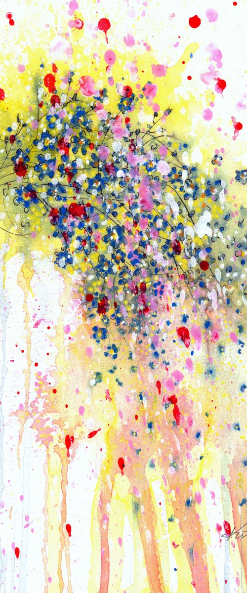 Day Twenty-seven "Forget Me Not Floral Abstract" by Kume Bryant