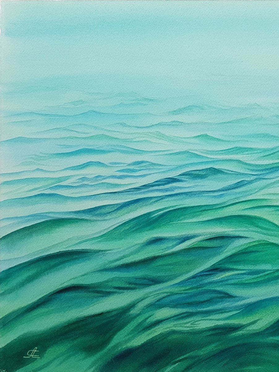 Ocean and waves by Svetlana Lileeva