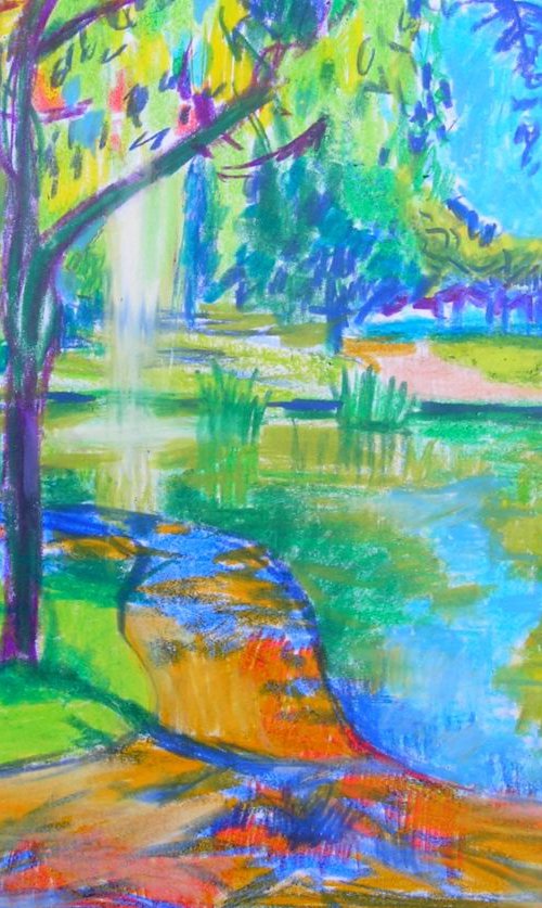 Oasis in Calais, drawing by Maja Grecic