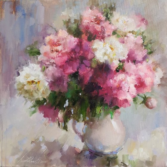 Pink peonies