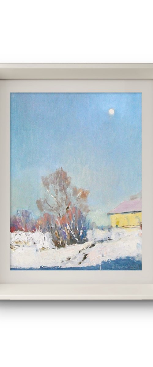 Winter Silence Under the Moon by Andriy Berekelia