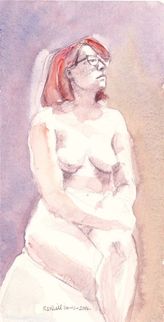 seated nude