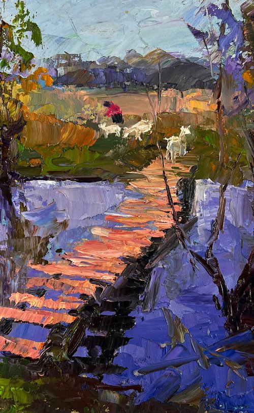 Path between Two Banks by Boris Serdyuk