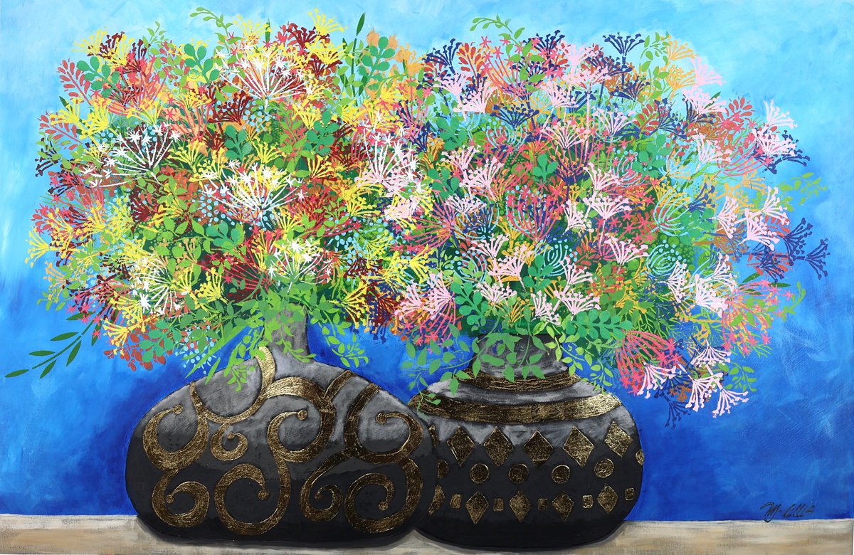 An Italian Summer By Mariann Johansen-Ellis, 45 X 32, Artwork For Sale On Artfinder