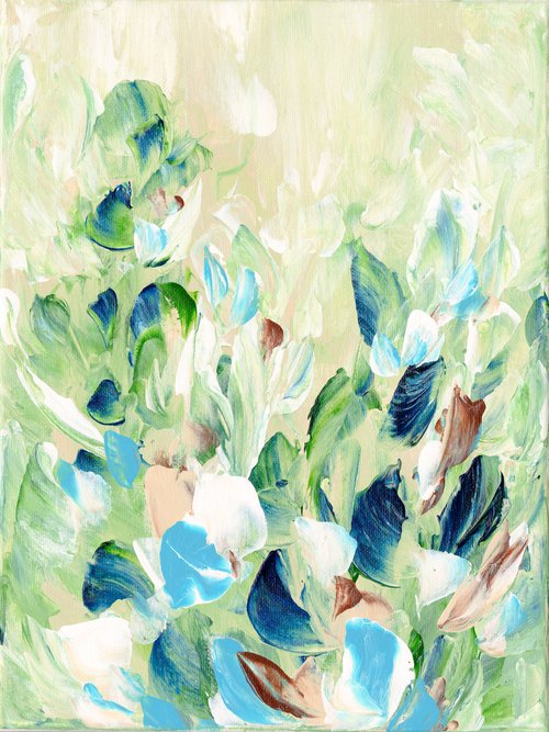 Tranquility Blooms 23 - Floral Painting by Kathy Morton Stanion by Kathy Morton Stanion