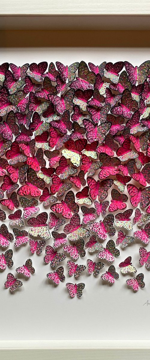 Find your wings and fly away - Pretty in pink by Amanda Deadman