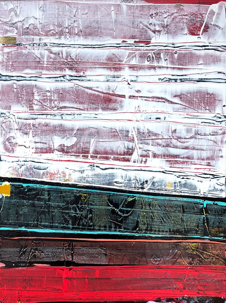 Abstract Acrylic Painting By Jason Forcier, 30 X 40, Lucid, Original Artwork