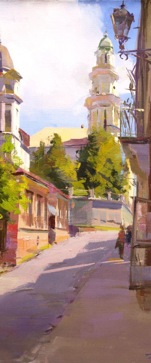Cityscape Painting by Yuri Pysar
